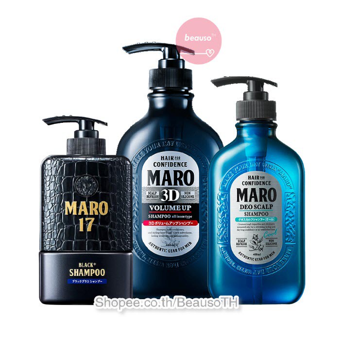ความงามและของใช้ส่วนตัว MARO 3D Volume Up / Deo Scalp Shampoo มาโร ทรีดี วอลลุ่ม อัพ แชมพู ผมหนา มั่นใจ ขจัดรังแค