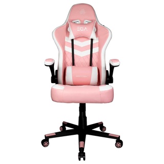 SB Design Square EGA เก้าอี้เล่นเกม Gaming Chair Type-G2 PINK/WHITE (51.5x50x132 ซม.)