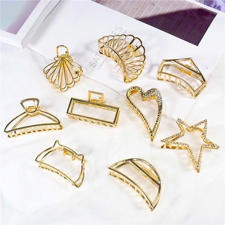 ✿ กิ๊บติดผม Vintage Big Gold Hair Clip สีทอง