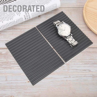 Decorated 2pcs Watch Repairing Mat Rubber Anti-Slip for Watchmakers