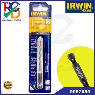 IRWIN ดอกสว่านเจาะปูน เจาะคอนกรีต impact ดอกimpact รุ่น9097689 ขนาด 4 mm.