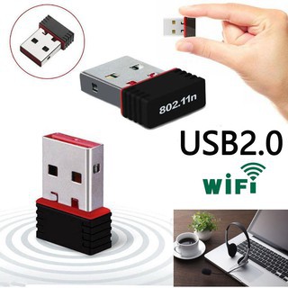 ตัวรับWIFI ตัวรับสัญญาณบลูทูธ ตัวรับ WIFI Mini USB 2.0 WiFi  Wireless Adapter ตัวรับ ดูด วายฟาย 150Mbps