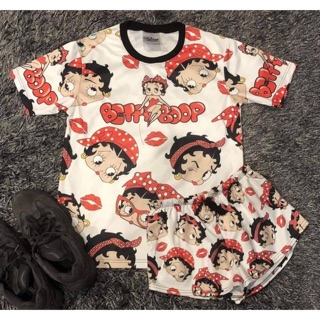 เซทเสื้อยืด &amp; กางเกงขาสั้นลายBettyboop