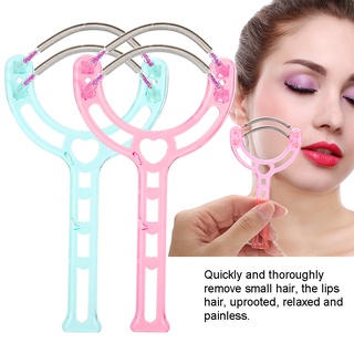 Face Hair Epilator อุปกรณ์กําจัดขนบนใบหน้าริมฝีปากแบบพลาสติก 2 สี
