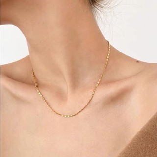 seadada สร้อยคอเกาหลี สร้อยคอโซ่ 14k chain necklaces