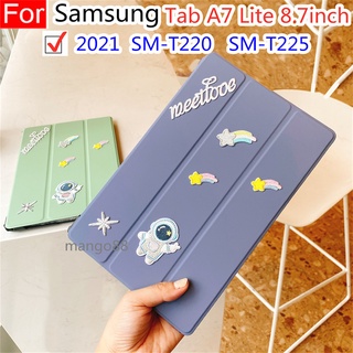 เคสแท็บเล็ตแบบพับได้พับได้สําหรับ Samsung Galaxy Tab A7 Lite 2021 8.7inch T220 T225