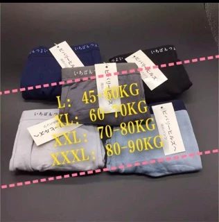 กางเกงชั้นในผู้ชายมีช่องระบายอากาศรอบตัว (1 กล่องมี 5 ตัว 5 สี) เนื้อผ้าฝ้าย (Cotton) ใส่สบาย