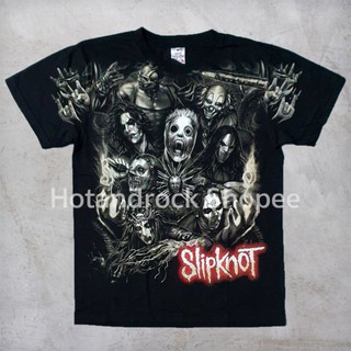 เสื้อยืดวงSlipknotOVP11”HOTANDROCK”