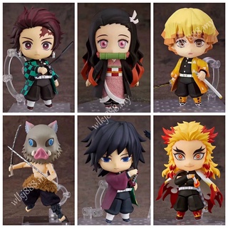 โมเดลฟิกเกอร์ Demon Slayer Nendoroid Rengoku Kyoujurou 1541 Tomioka Giyuu 1408 Nezuko Zenitsu ของเล่นสําหรับเด็ก