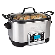 หม้ออเนกประสงค์ Crockpot Multi-Cooker, Programmable w Slow Cooker Saute Roaster & Food Steamer 5.6L 