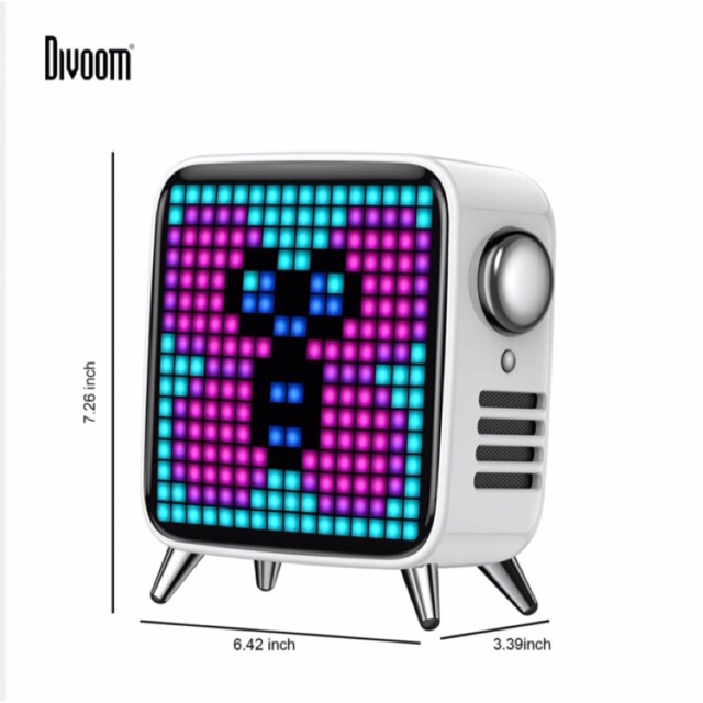 [🎶ลด20%]Divoom Tivoo-Max Bluetooth Speaker (ลำโพง Bluetooth พร้อมหน้าจอ Smart LED 16x16 Pixel Art Cr