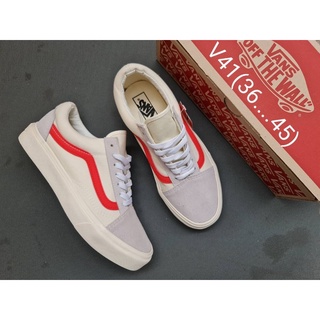 Vans Old Skool White  พร้อมกล่อง Made in Vietnam 100% แวนโอสคูลขาวล้วน 💥มีเก็บเงินปลายทาง