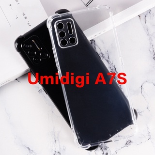 Umidigi A7s เคสโทรศัพท์ ซิลิโคน TPU นิ่ม สีดํา / ใส