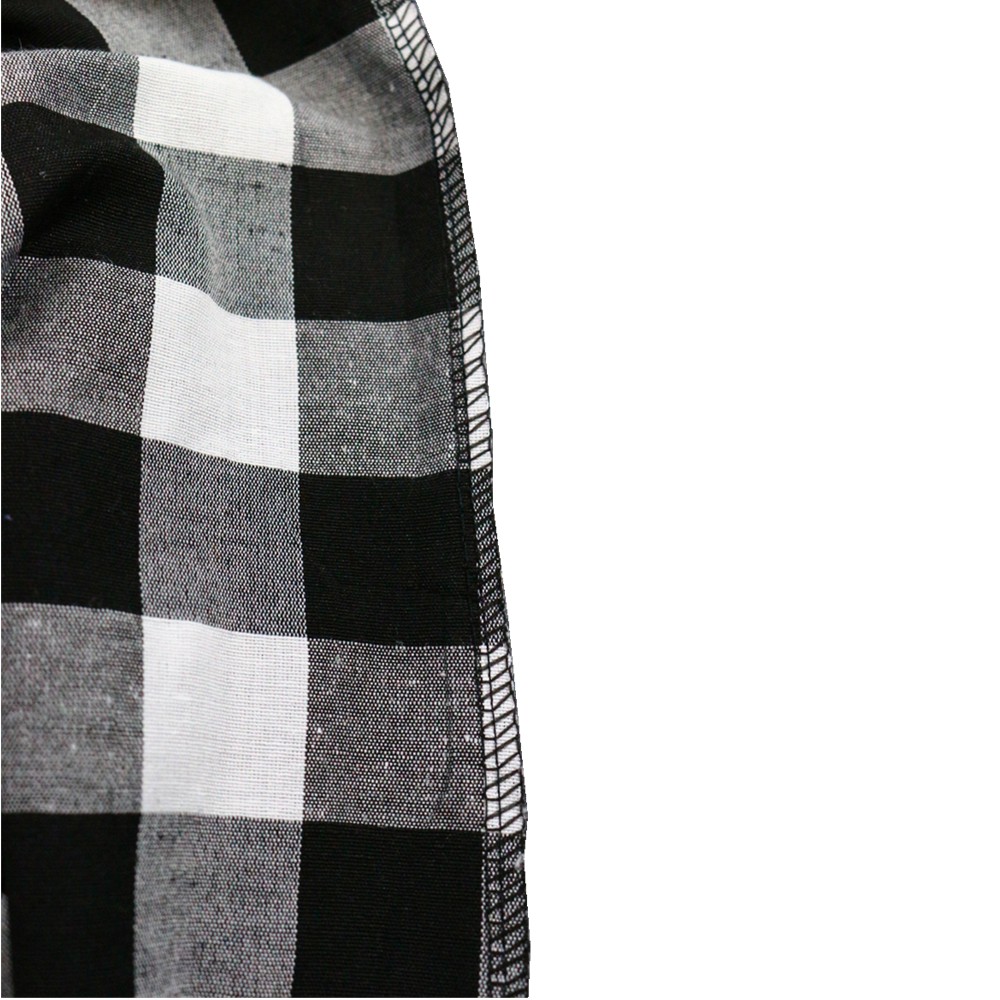 รุ่น818# กางเกงลายสก็อตผ้าสปันไซส์ใหญ่ ทรงขากว้าง สาวอวบใส่ได้ - รูปที่ 6