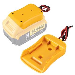สําหรับ Power Wheels อะแดปเตอร์แบตเตอรี่สําหรับ Dewalt 20V แบตเตอรี่ 18V Dock Power Connector พร้อมสายไฟ 12 วัดสําหรับหุ่นยนต์