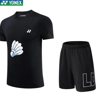 Yonex ใหม่ ชุดเสื้อผ้าแบดมินตัน แขนสั้น สําหรับนักเรียน ผู้ชาย และผู้หญิง 6237