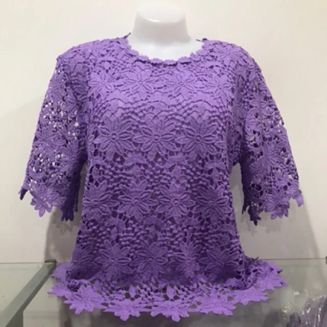 เสื้อลูกไม้ อก44-46 แขนสั้น มี15สี thumbnail 5
