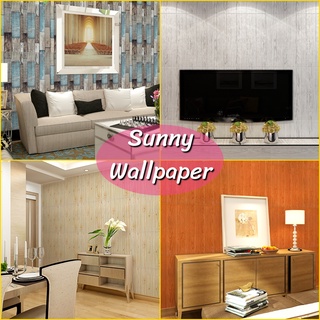 วอลเปเปอร์ติดผนัง ลายไม้ สติ๊กเกอร์ มีกาวในตัว Wallpaper 3D pvc กว้าง 70 ซม. X ยาว 70 ซม. X หนา 5 มิลลิเมตร