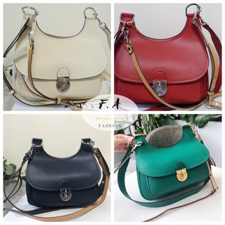 F.A (ของแท้ 100%)  Tory Burch JAMES SADDLEBAG TB 907 กระเป๋าสะพายสุภาพสตรี / TB Ladies Retro Bags กระเป๋าถือสุภาพสตรี