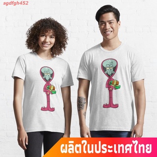 เสื้ sgdfgh452 เกาหลีใต้ เกมปลาหมึก บล็อคเฮด นรก ชายร่ม โลกที่เท่าเทียมกัน วีไอพี Squid ward game design 2 Essential T-S