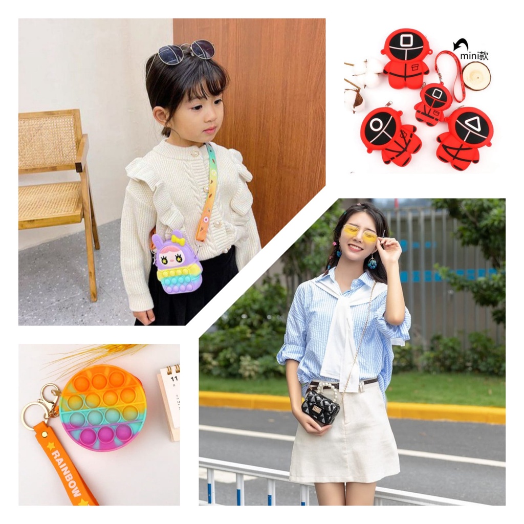 WSW-นําเข้าถุงเยลลี่สําหรับเด็กของเล่นแฟชั่นSQUID GAME POP IT, PEARL JELLY, POP IT