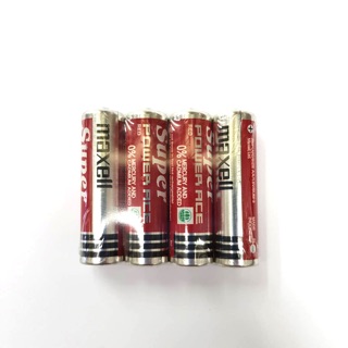 ถ่าน Maxell ขนาดAA 1.5V แพค4ก้อน ของแท้