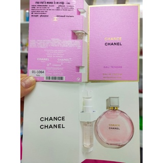 ฉลากไทย 1.5ml CHANEL CHANCE EAU TENDRE EDP FOR WOMEN EAU DE PARFUM SPRAY 1.5 ML. กลิ่นหอมฟรอร่า ฟรุ๊ตตี