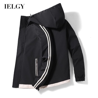 Ielgy เสื้อกีฬาลําลอง มีฮู้ด ทรงหลวม สําหรับผู้ชาย