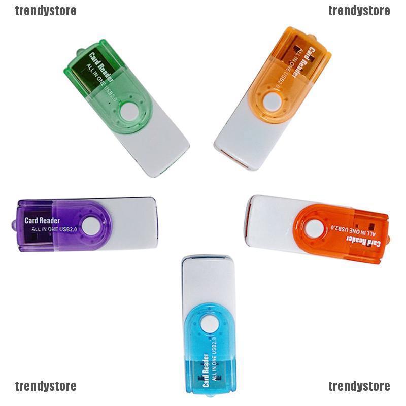 ❤ลดราคา❤เครื่องอ่านการ์ดหน่วยความจํา USB 4 in 1 สําหรับ MS MS-PRO TF Micro SD High