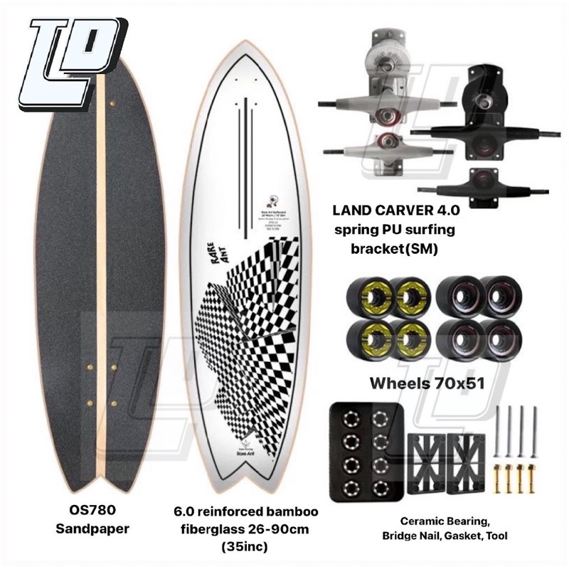 โล๊ะ!!!)RareAnt 6.0 SM พร้อมส่ง!!! 🇹🇭🇹🇭🇹🇭 (35inc) Surfskate
