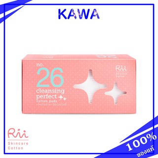 Rii no.26 Cleansing Perfect 90 แผ่น เนื้อสำลีหนาน่มใช้ได้ทั้ง 2 ด้าน kawaofficialth