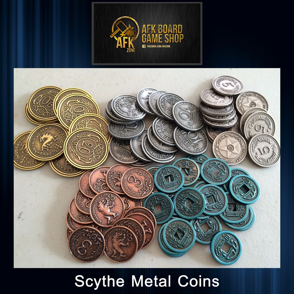 Scythe Metal Coins - Board Game - บอร์ดเกม