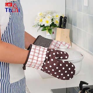 LerThai ถุงมือกันความร้อนสำหรับห้องครัว ถุงมือเตาอบ ถุงมือไมโครเวฟ   Kitchen insulated gloves