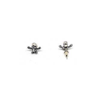 ต่างหูแฟชั่น Skull Stud Earring