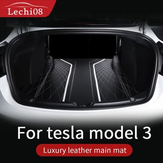 Tesla อุปกรณ์เสริมLeather trunk For Tesla model 3 trunk mat Tesla model 3 accessories model 3 tesla three tesla model 3