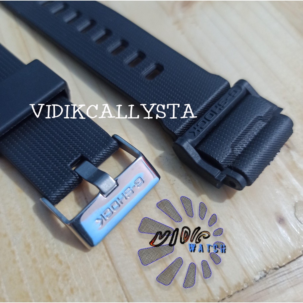 Hitam CASIO G-SHOCK สายนาฬิกาข้อมือยาง สีดํา สําหรับ CASIO GSHOCK GD400 GD-400 GD 400