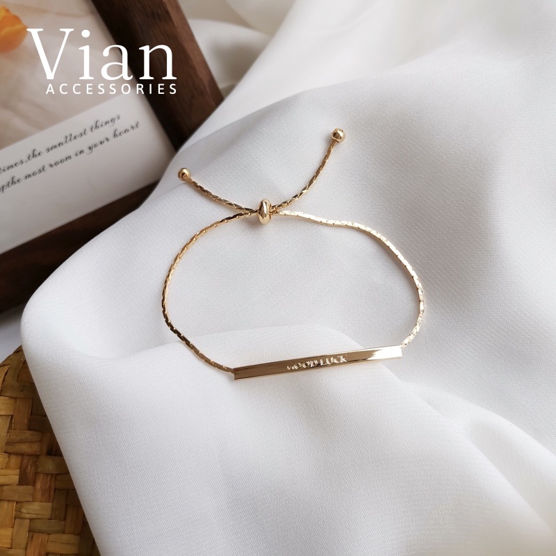 Vian Accessories VT4 Lynne Womens Bracelets and Bracelets with High Quality Metal Drawstring เหมาะสํ