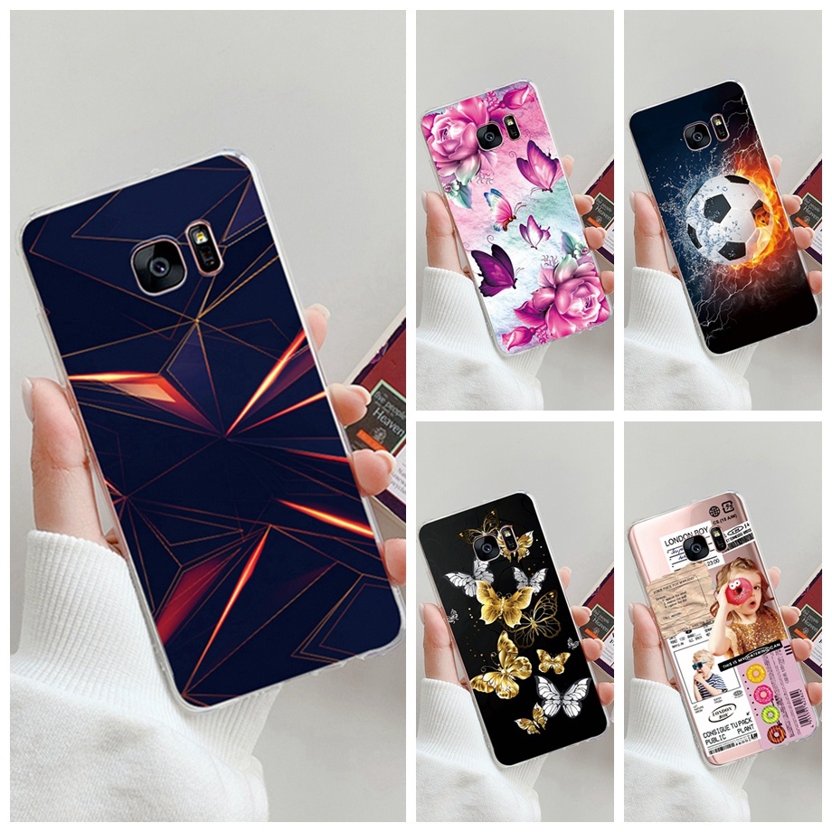 Samsung Galaxy S7 S7 edge Case แฟชั่นใหม่ Cool Clear Jelly Phone Cover