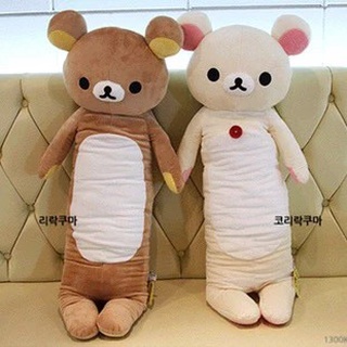 ตุ๊กตา Rilukkuma หมอนข้าง ตุ๊กตาขนาดใหญ่ น่ารัก นุ่มนิ่ม น่ากอด