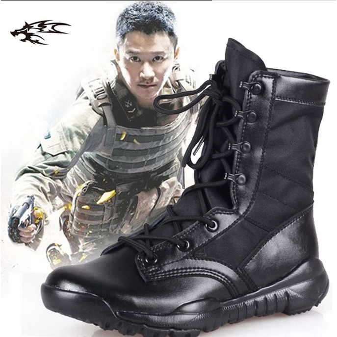 CQB ultralight Combat Boots รองเท้าทหารกลางแจ้ง Army Mens Tactical Boots Outdoor Hiking Combat Swat 