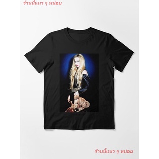 เสื้อยืดพิมพ์ลายเสื้อยืดNew Avril Lavigne Essential T-Shirt ผู้หญิง ดพิมพ์ลาย เสื้อยืดผ้าฝ้าย คอกลม cotton แฟชั่น discou