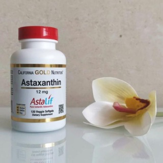 🌟พร้อมส่ง🌟 California Gold Nutrition, Astaxanthin, AstaLif Pure Icelandic, 12 mg, 120 Veggie Softgelsแท้จากอเมริกา🇺🇸