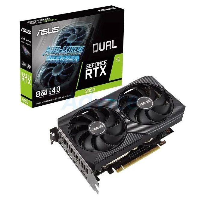VGA ASUS GEFORCE RTX 3050 DUAL - 8GB GDDR6