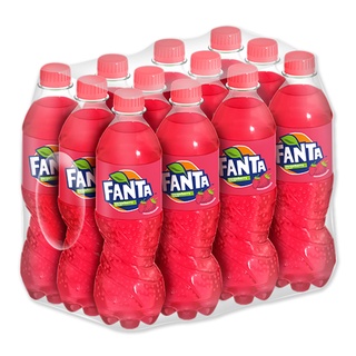 โปรโมชัน! แฟนต้า น้ำอัดลม กลิ่นสตรอเบอร์รี่ 330 มล. แพ็ค 12 ขวด Fanta Soft Drink Strawberry 330 ml x 12 Bottles