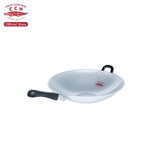 Crocodile Cookware กระทะด้ามทรงลึกมีหูจับ กระทะตราจระเข้ มีข…