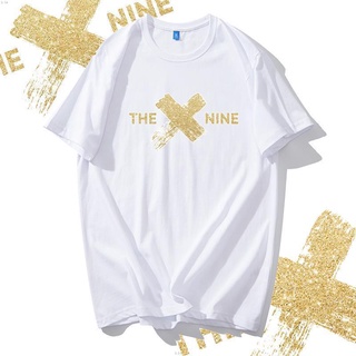 เสื้อยืดคอกลมcrew neckเสื้อยืดแขนสั้น พิมพ์ลาย THE NINE9 Xu Jiaqi Yu Shuxin Liu Yuxin Kongsher Anzaki Fans Cheer สําหรับ