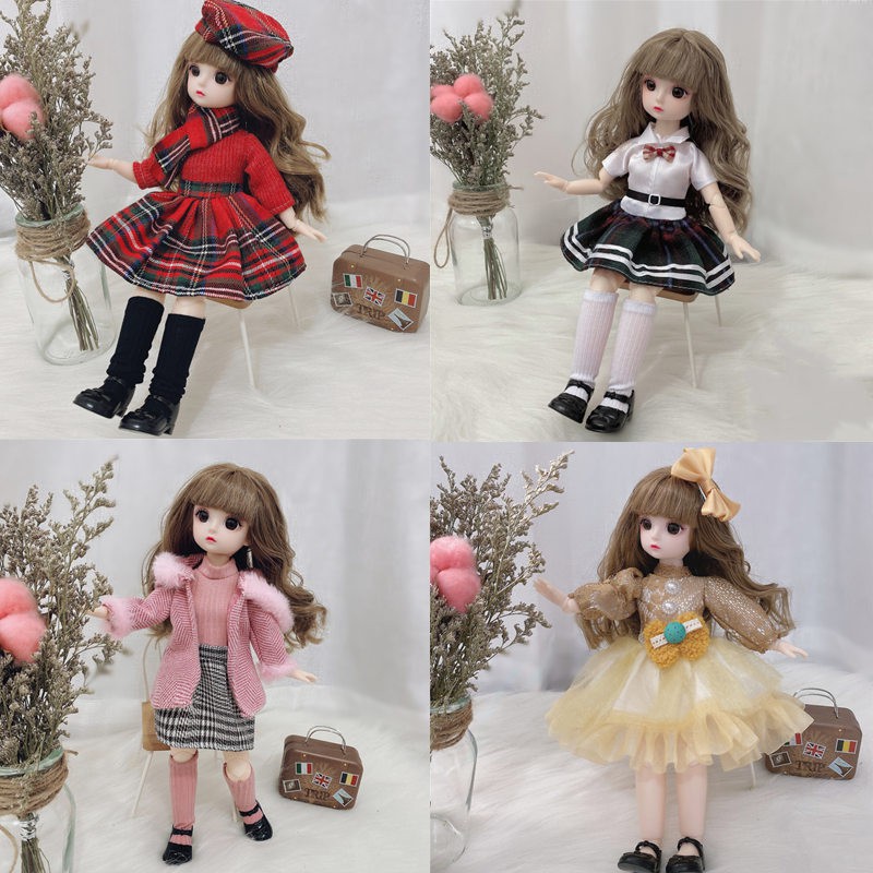 [Value Choice] ชุดเดรสเจ้าหญิง ข้อต่อขยับได้ 21 ข้อต่อ 30 ซม. 1/6 BJD สําหรับตุ๊กตา DIY