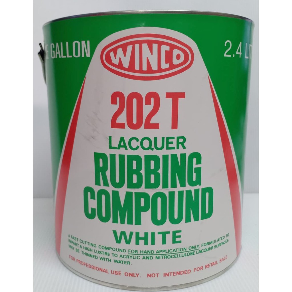 ยาขัดหยาบวินโก 202 ที (สีขาว) WINCO 202 ที ยาขัดขัดสีแห้งเร็ว ยาขัดอะคริลิค แห้งเร็ว ยาขัดเงา (ขนาด 2.4 ลิตร)