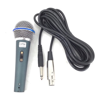 Microphone ไมค์ร้องเพลงคาราโอเกะ ไมค์ประชุม ไมค์มีสาย (ความยาวสาย 4 เมตร )ไมค์ดูดเสียงได้ดีทนทานได้มาตรฐาน