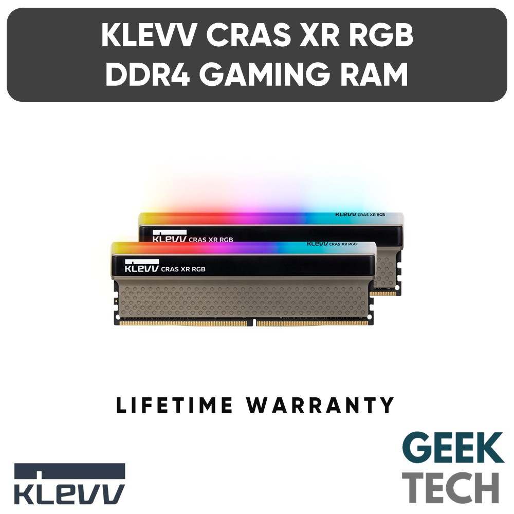 KLEVV CRAS XR RGB DDR4 Gaming RAM 3600Mhz/4000Mhz 8GB/16GB